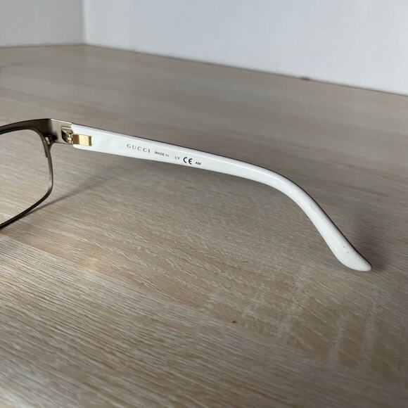 Gucci GG4214 5L3 Eyeglasses Silver Black Frames Only READ 54-16-135 - Picture 7 of 11